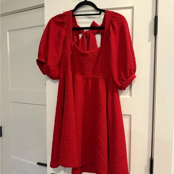 Red Free People Violet Mini Dress - Picture 2 of 8